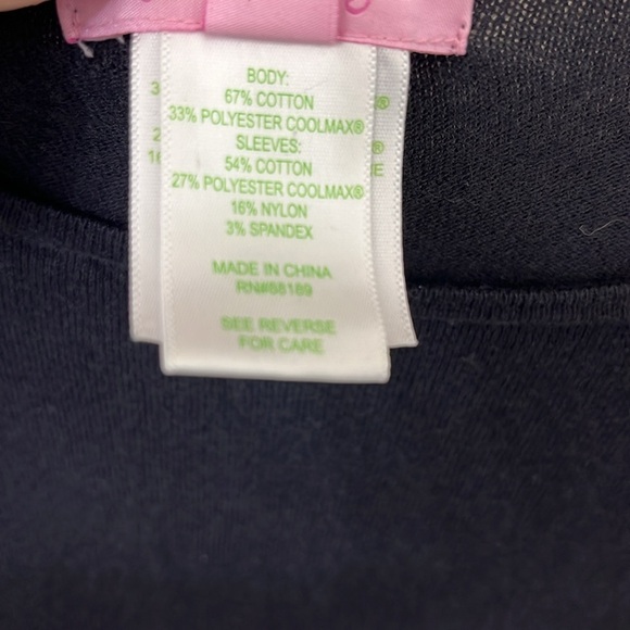 Lilly Pulitzer Ramona Fringe Sweater Long Sleeve Navy Size XXS - Picture 5 of 5